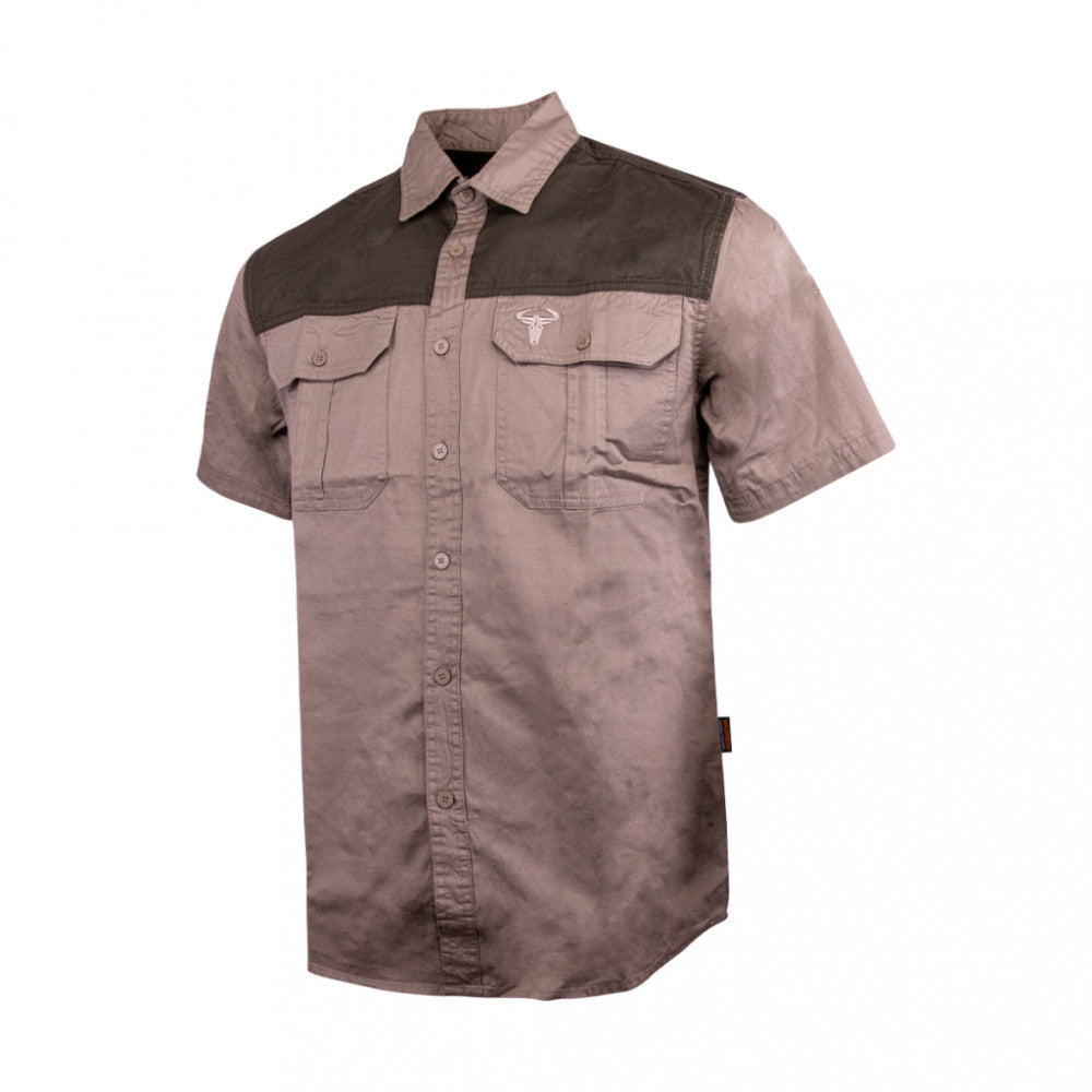 WBM816 XL TWO TONE SHIRT KHAKI/OLIVE