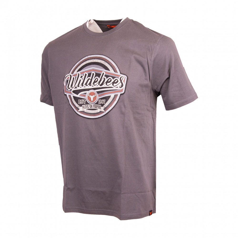 WMA186 LARGE VINTAGE HERITAGE TEE PEWTER