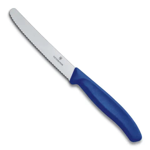 VICTORINOX BLUE STEAK KNIFE SERRATED