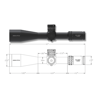 ARKEN EP5 7-35X56 GEN 2 FFP MRAD