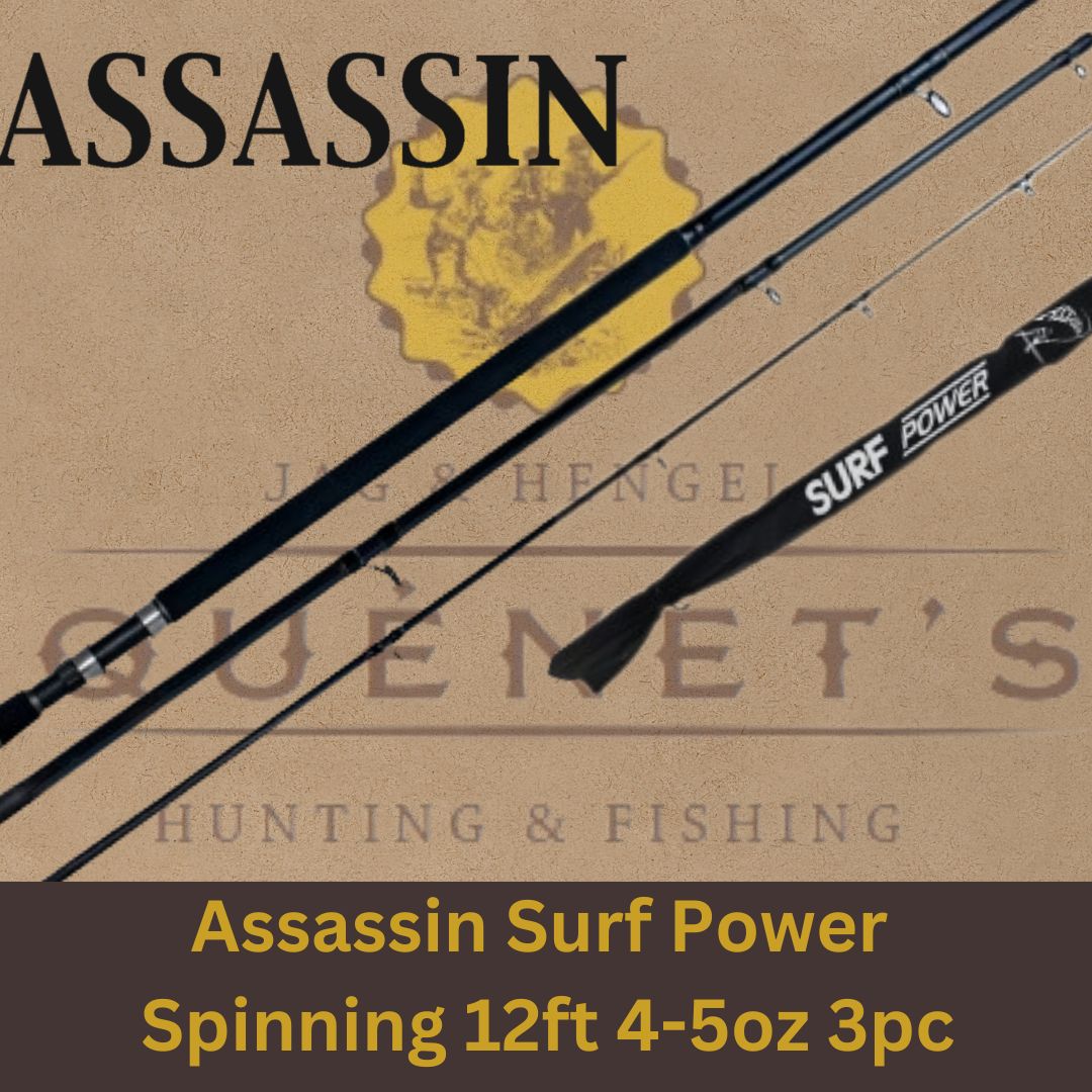ROD ASSASSIN EDGE SURF 12FT SB SPIN 4-5OZ 3PCE – All Out Angling