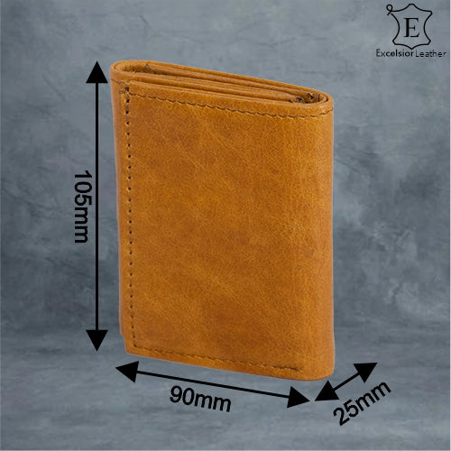 WALLET BOSTON MINI RFID COGNAC