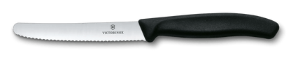 VICTORINOX BLACK STEAK KNIFE SERRATED