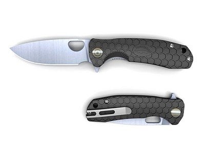 HONEY BADGER FLIPPER L/R LARGE BLK 1001