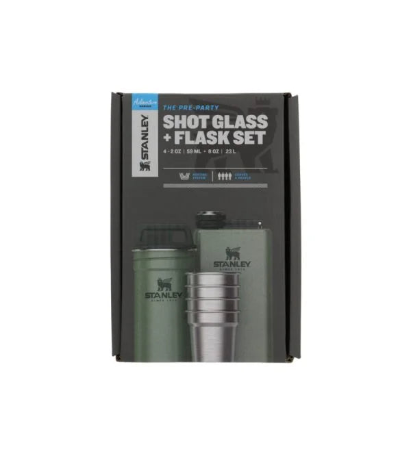 STANLEY ADV SHOT + FLASK GIFT SET GREEN