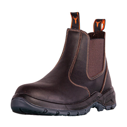 WILDEBEES FOOTWEAR KROKODIL BROWN