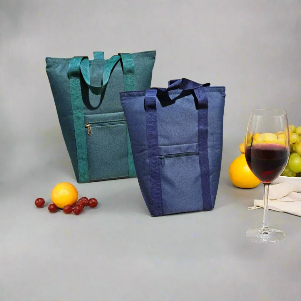 WINE BAG BLACK 2 BOTTLE DELUXE