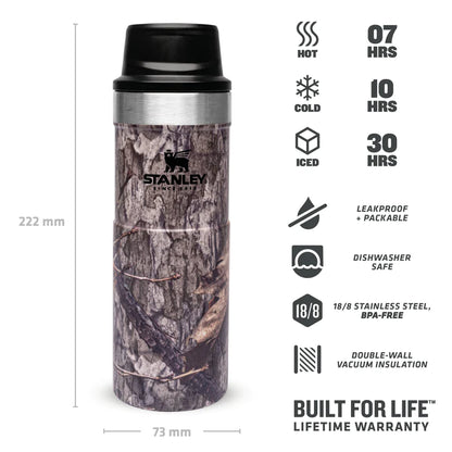 STANLEY T/ACTION TRAVEL MUG 47/16OZ CAMO