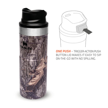 STANLEY T/ACTION TRAVEL MUG 47/16OZ CAMO