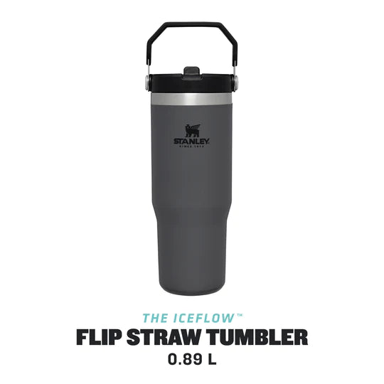 STANLEY ICEFLOW FLIP STRAW TUMBLER CHARCOAL