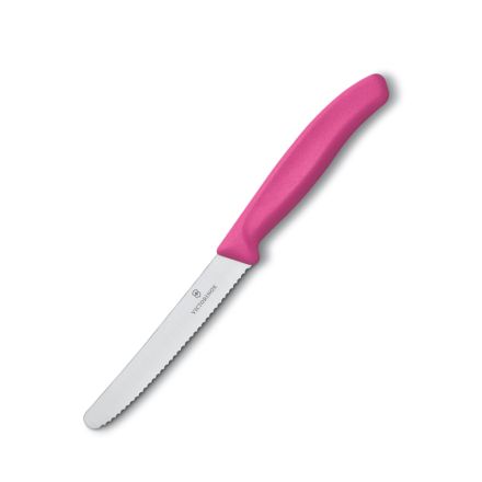 VICTORINOX PINK STEAK KNIFE SERRATED