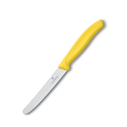 VICTORINOX YELLOW STEAK KNIFE SERRATED