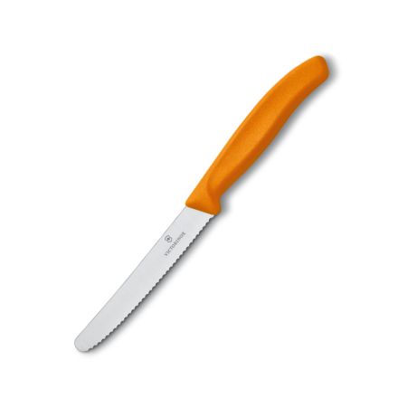 VICTORINOX ORANGE STEAK KNIFE SERRATED