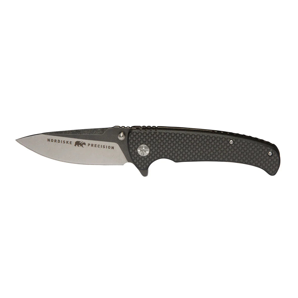 NORDISKE KNIFE FOLDER CARBON HANDLE 440