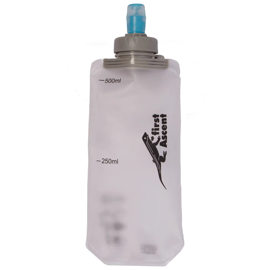 FISRT ASCENT SOFT BOTTLE 500ML CLEAR