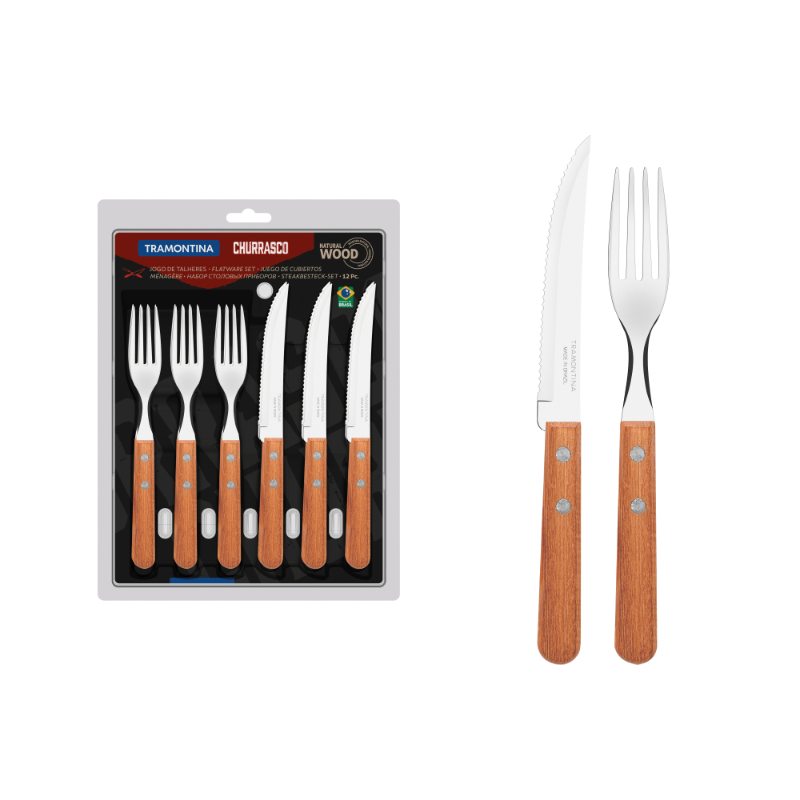 TRAMONTINA TABLEWARE SET CHURRASCO 12PCE