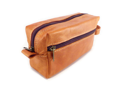 H/B TOILETRY BAG NO: SML ASST LEATHER