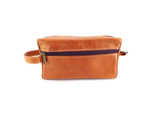 H/B TOILETRY BAG NO: SML ASST LEATHER