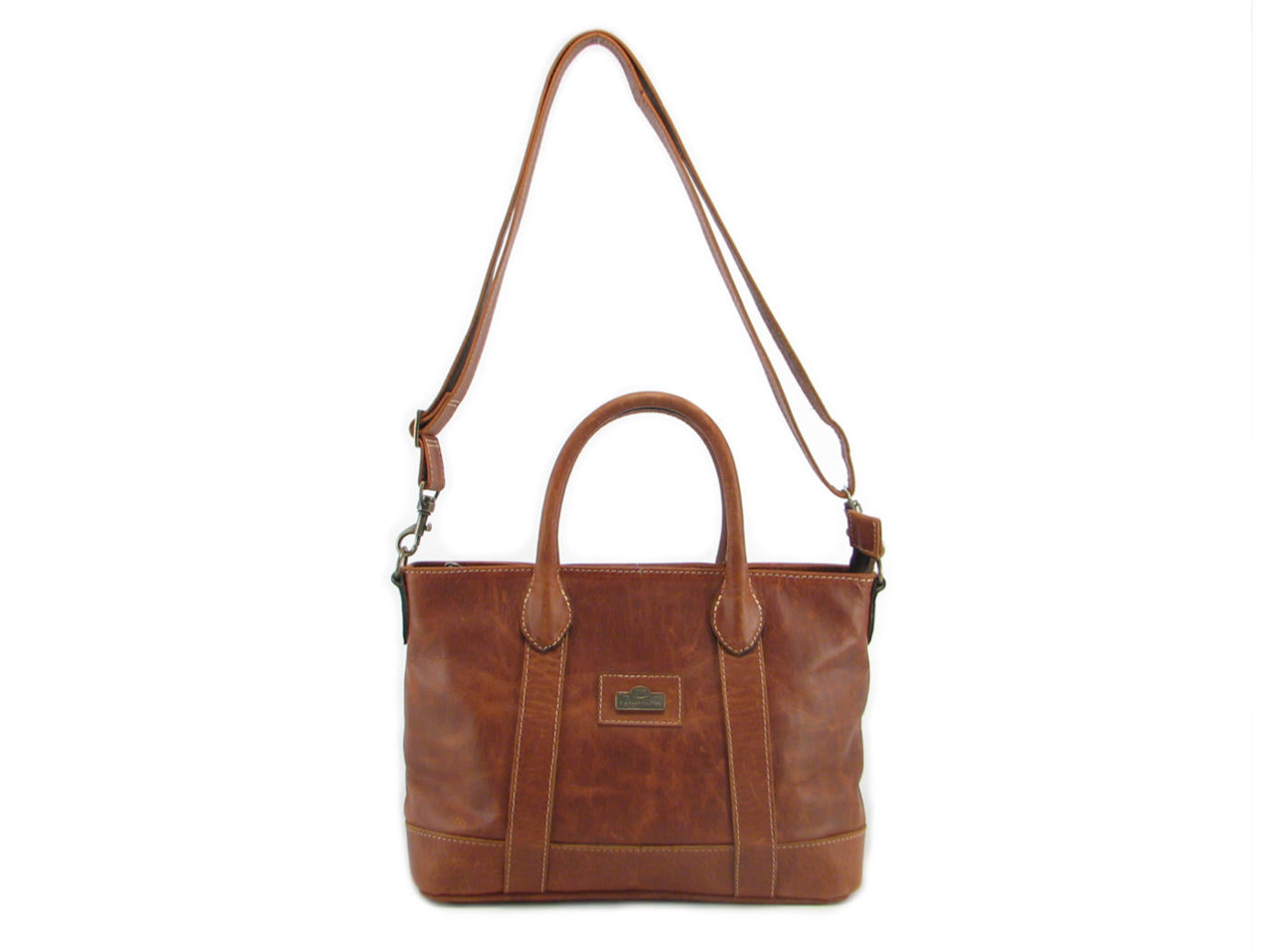 Handbag Ina Small, Long sling - Tobacco