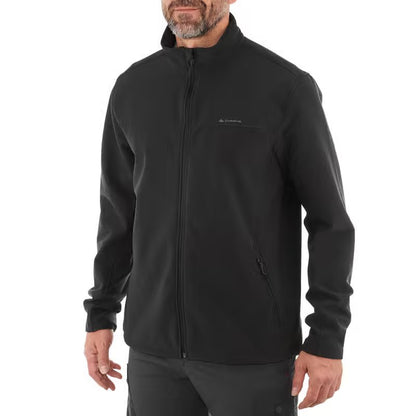 Forclaz Men's softshell windproof jacket - black