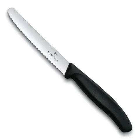 VICTORINOX BLACK STEAK KNIFE SERRATED