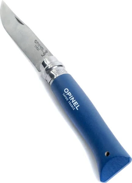 OPINEL NO 8 S/S WITH LEATHER LACE DARK B