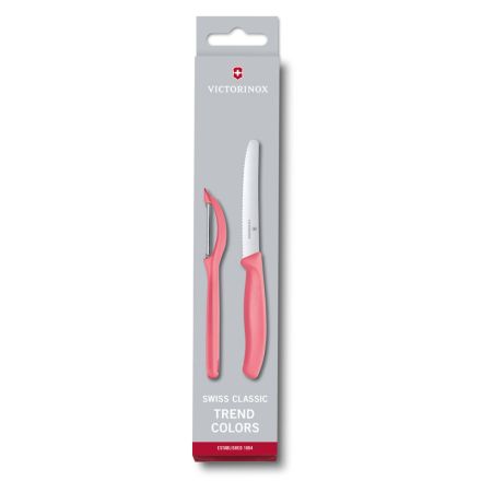 VICTORINOX PARING KNIFE+PEELER PINK