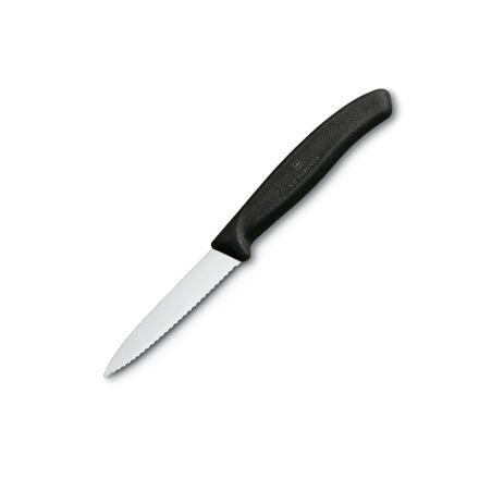 VICTORINOX BLACK SMALL PARING KNIFE SERR