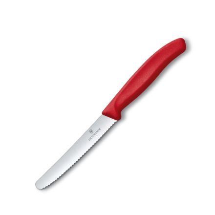 VICTORINOX RED STEAK KNIFE SERRATED