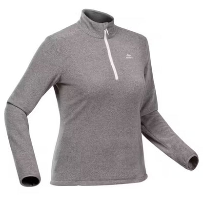 Quechua Women’s hiking fleece Grey Stripes- mh100