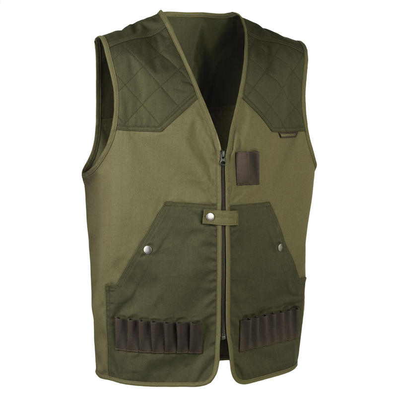 Men's hunting lightweight waistcoat - 100 green