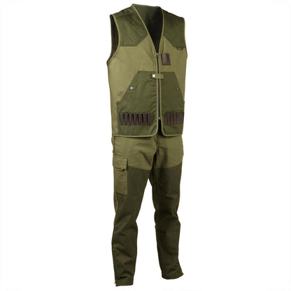 Men's hunting lightweight waistcoat - 100 green